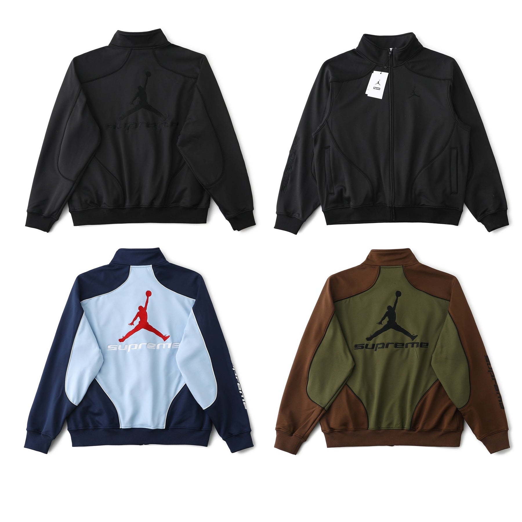 Supreme x Jordan Tricot Track Jacket Blue