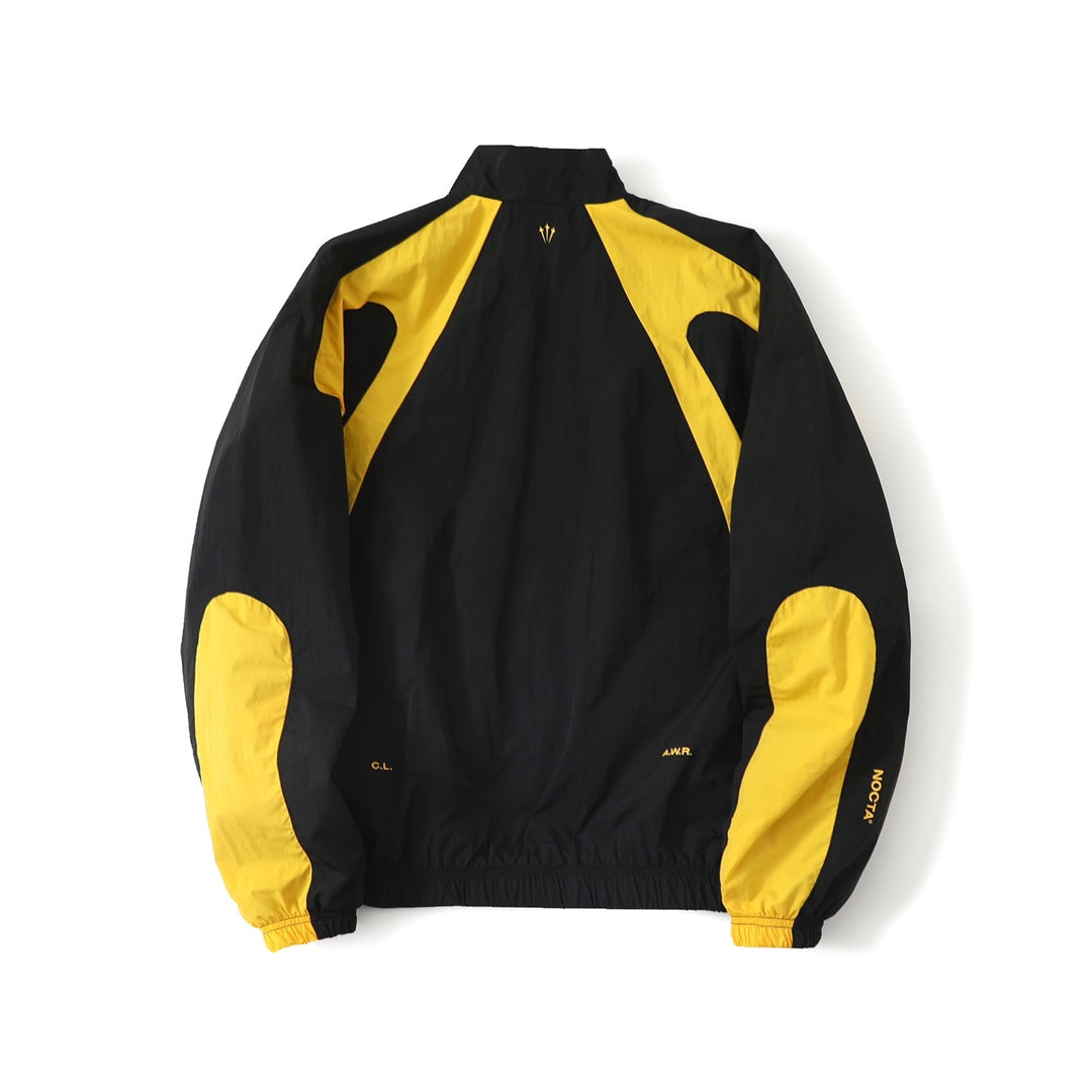 Nocta Nylon Track Jacket Black Yellow