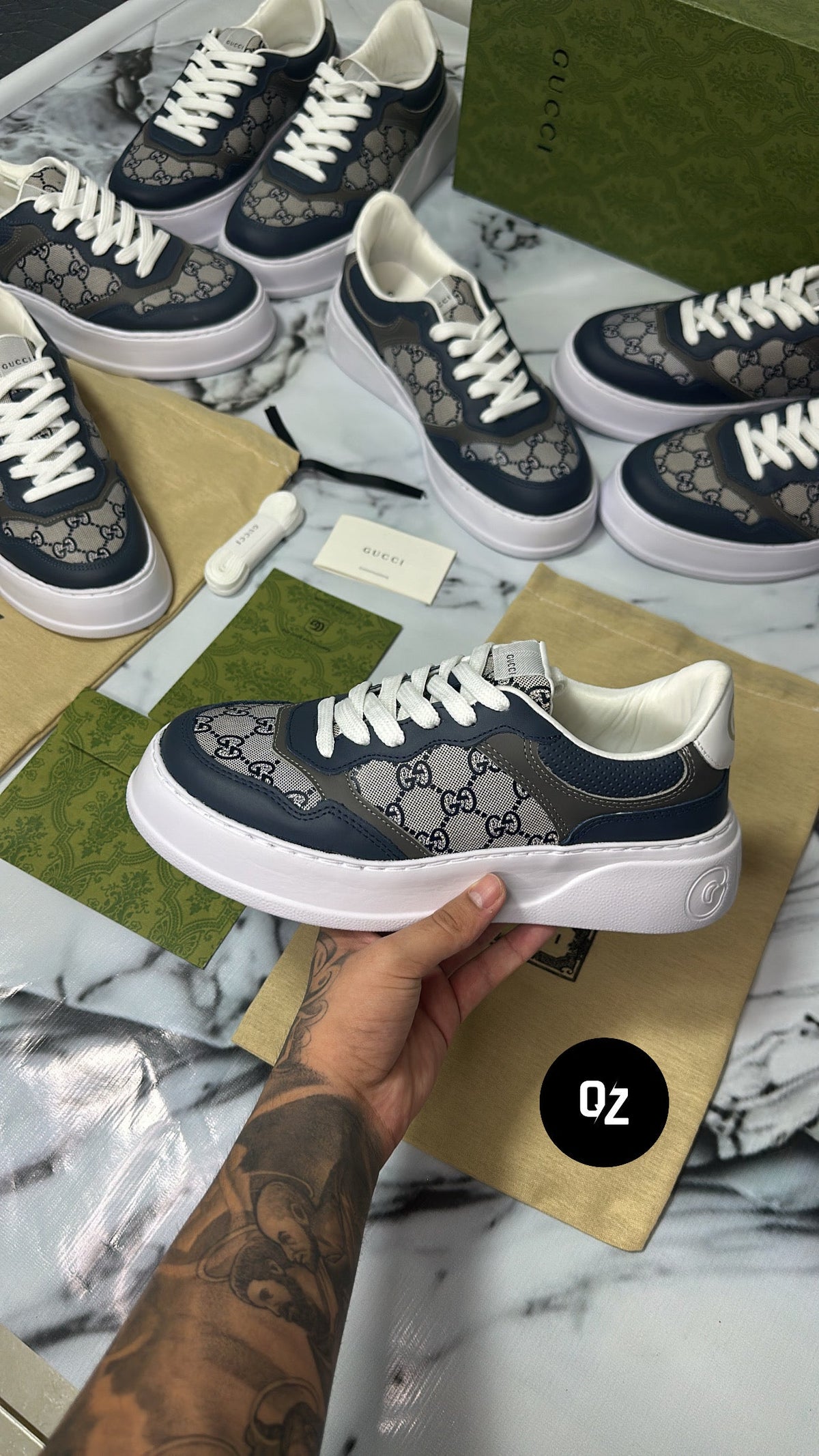 Tênis Gucci Super Premium Azul