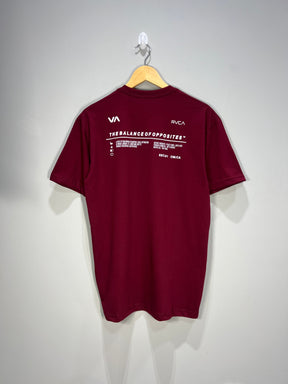 Camiseta RVCA Branding Reflect - Bordô