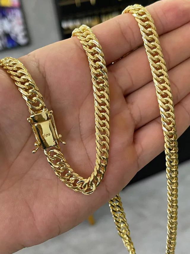 Kit Corrente + Pulseira Grumet Dupla 8mm Marcação 750