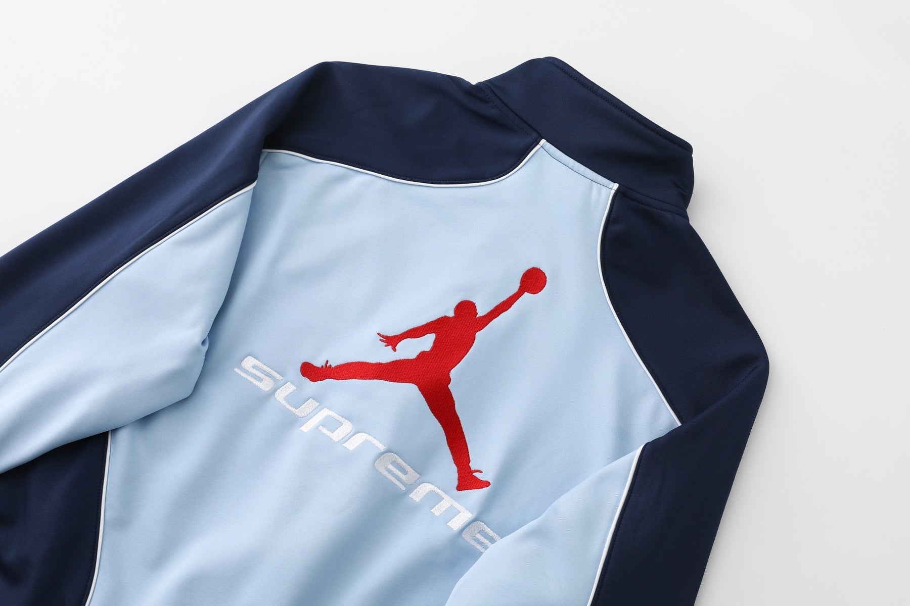Supreme x Jordan Tricot Track Jacket Blue