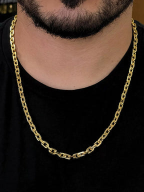 Kit Corrente + Pulseira Cadeado 6mm Marcação 750